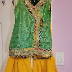 Indian Pakistani girls outfit with bracelets